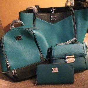 Brand New Jessica Moore Bag and Wallet 4-piece Set